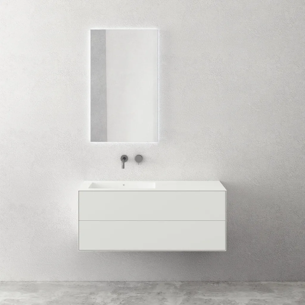Copenhagen Chic II 120L - MKII - Bathroom furniture, Corian®, Mathvid