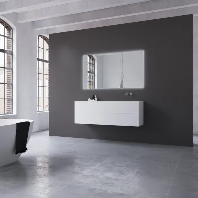 Copenhagen Chic 140R - MKII - Bathroom furniture, Corian®, Mathvid