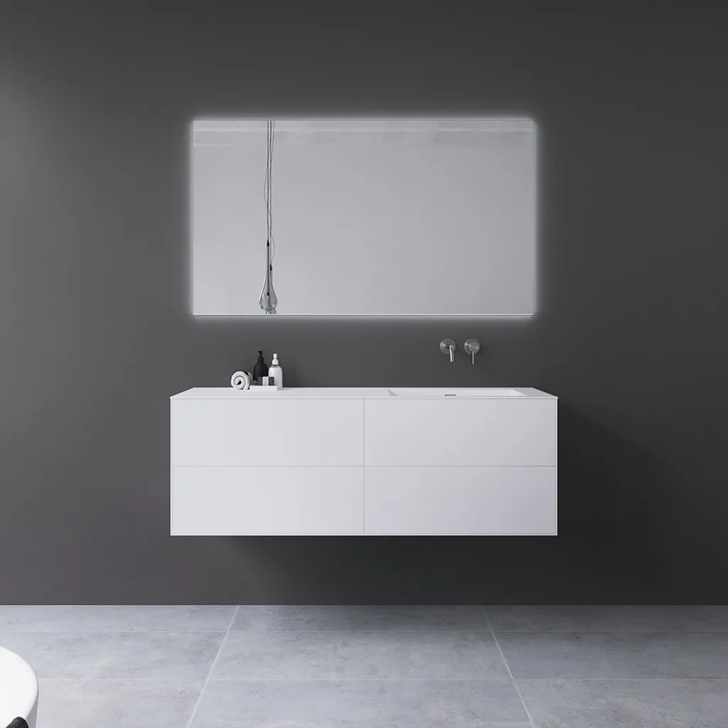 Copenhagen Chic 140R - MKII - Bathroom furniture, Corian®, Mathvid