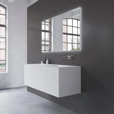 Copenhagen Chic 140R - MKII - Bathroom furniture, Corian®, Mathvid