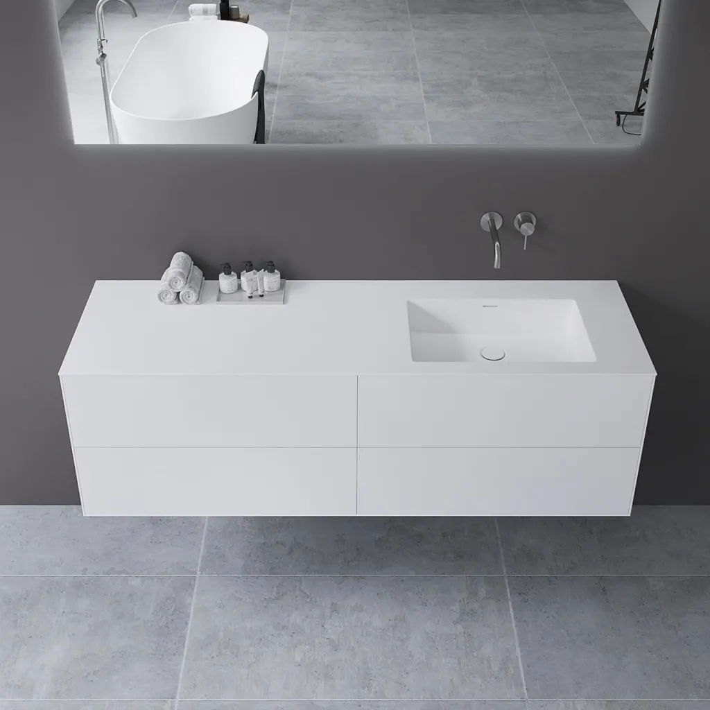 Copenhagen Chic 160R - MKII, Bathroom furniture, Corian®, Mathvid