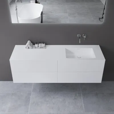 Copenhagen Chic 160R - MKII, Bathroom furniture, Corian®, Mathvid