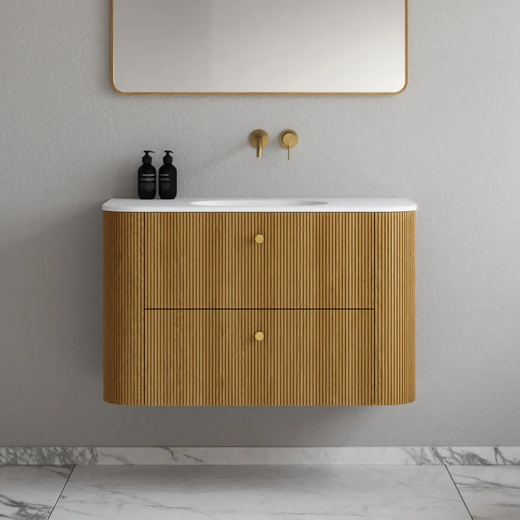 Noorwork 100 - Cabinetry in Natural Oak including Matt white Corian® sink top