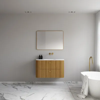 Noorwork 100 - Cabinetry in Natural Oak including Matt white Corian® sink top