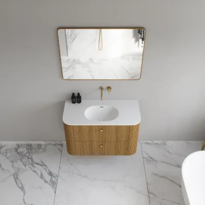 Noorwork 100 - Cabinetry in Natural Oak including Matt white Corian® sink top