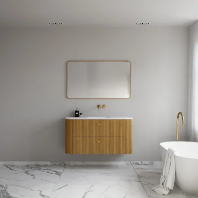 Noorwork 120 - Cabinetry in Natural Oak including Matt white Corian® sink top