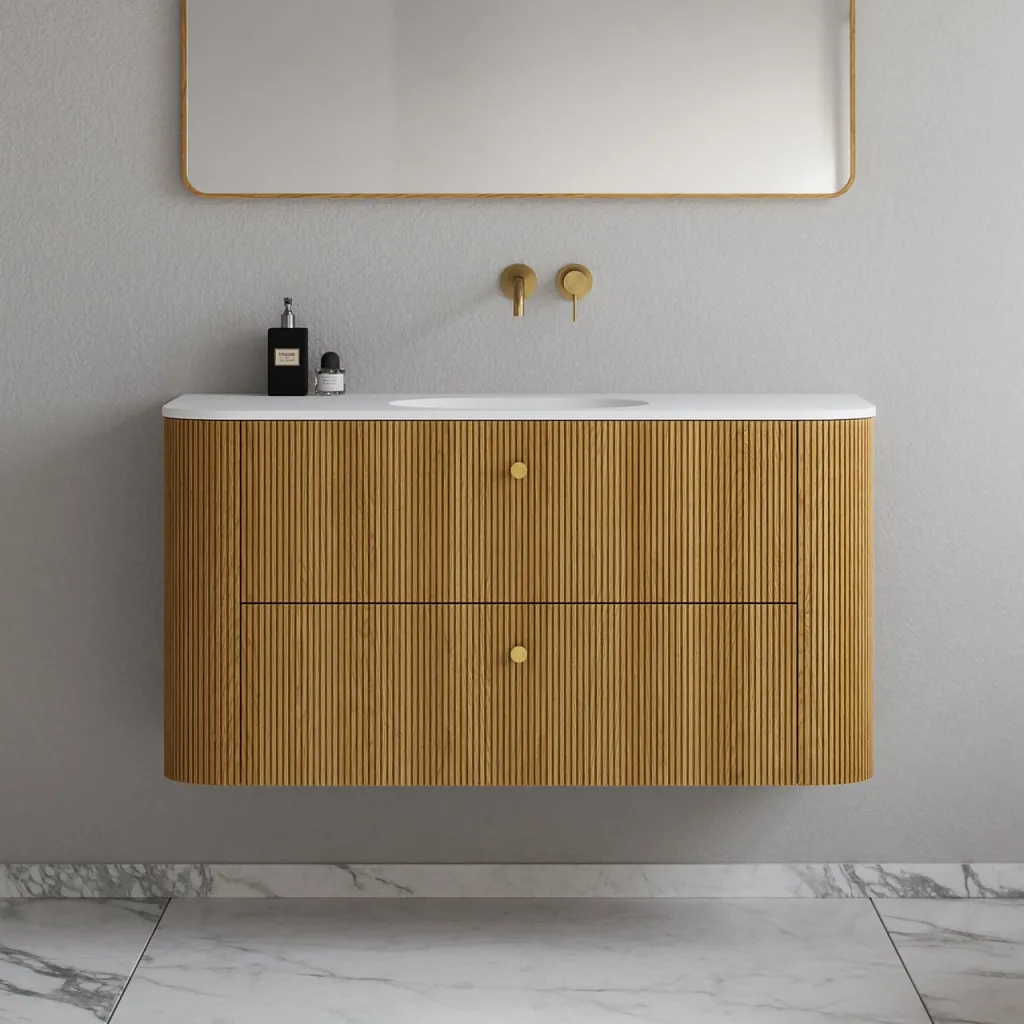 Noorwork 120 - Cabinetry in Natural Oak including Matt white Corian® sink top