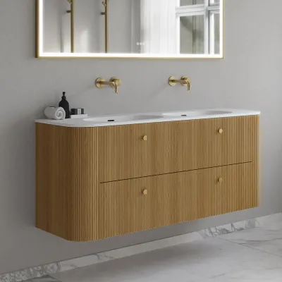 Noorwork 140D - Cabinetry in Natural Oak including Matt white Corian® sink top