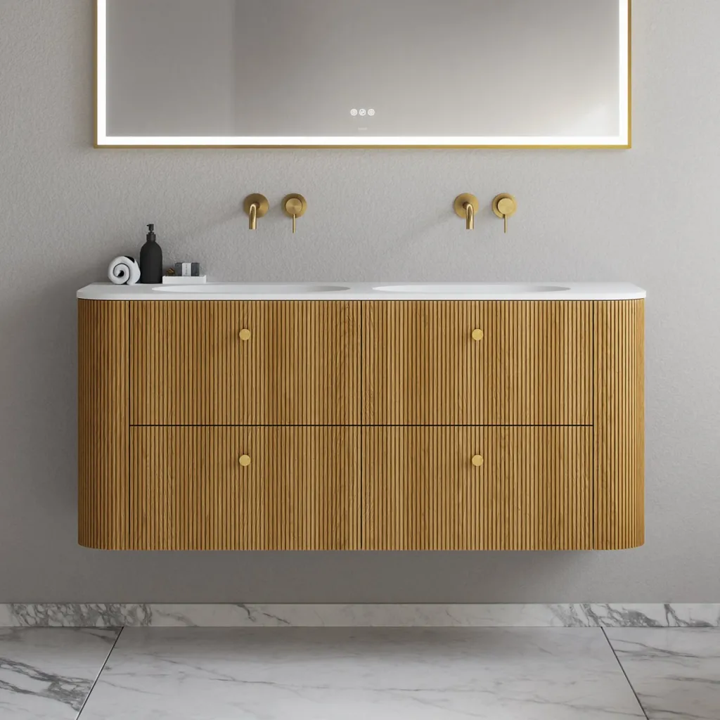 Noorwork 140D - Cabinetry in Natural Oak including Matt white Corian® sink top