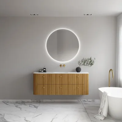 Noorwork 160 - Cabinetry in Natural Oak including Matt white Corian® sink top