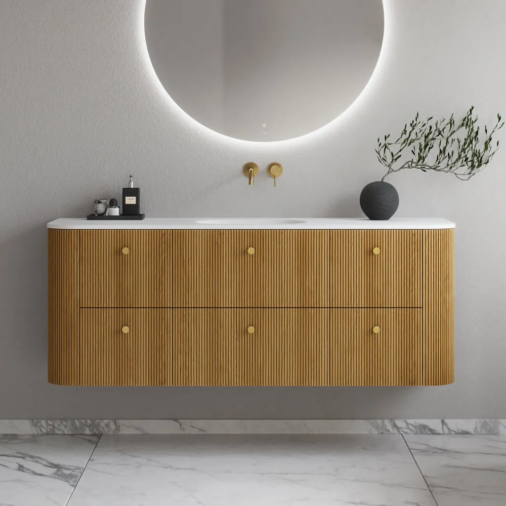 Noorwork 160 - Cabinetry in Natural Oak including Matt white Corian® sink top
