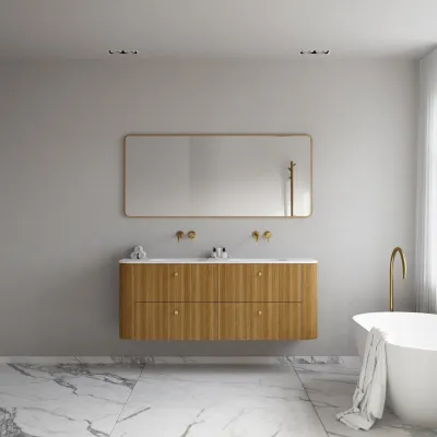 Noorwork 160D - Cabinetry in Natural Oak including Matt white Corian® sink top