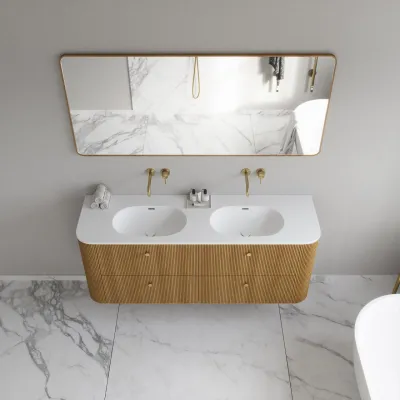 Noorwork 160D - Cabinetry in Natural Oak including Matt white Corian® sink top