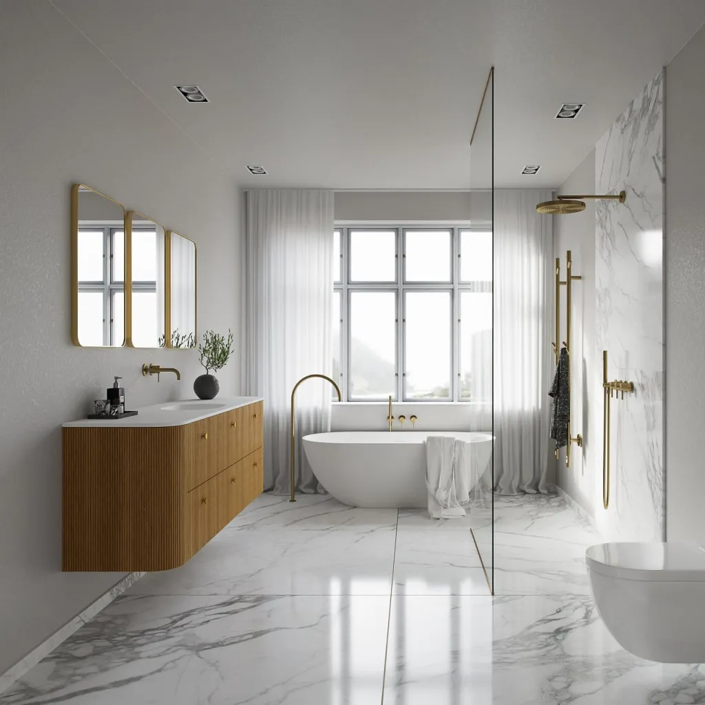 Noorwork 180 - Cabinetry in Natural Oak including Matt white Corian® sink top