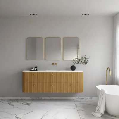 Noorwork 180 - Cabinetry in Natural Oak including Matt white Corian® sink top
