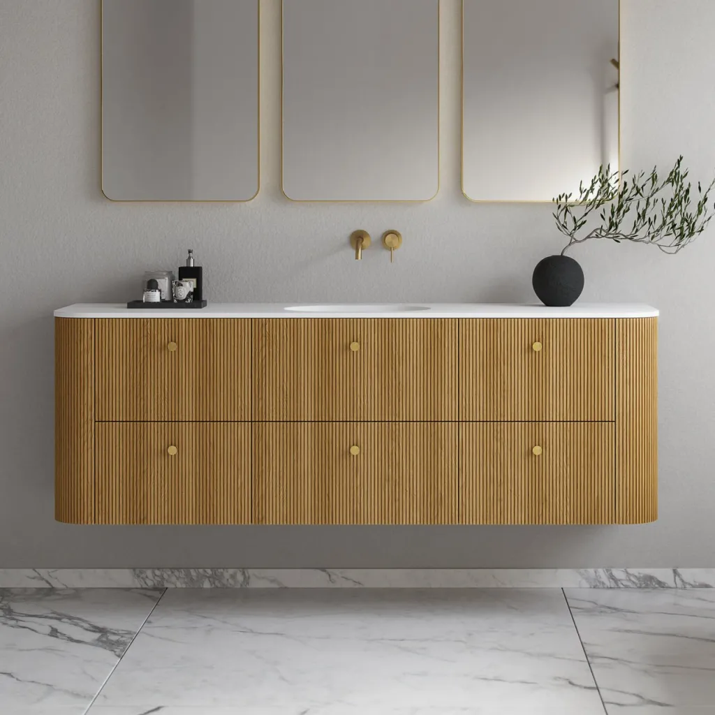 Noorwork 180 - Cabinetry in Natural Oak including Matt white Corian® sink top