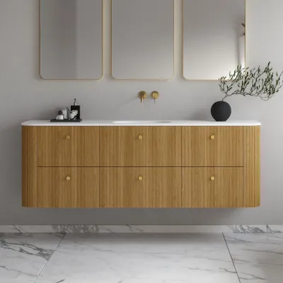 Noorwork 180 - Cabinetry in Natural Oak including Matt white Corian® sink top
