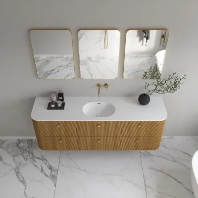 Noorwork 180 - Cabinetry in Natural Oak including Matt white Corian® sink top