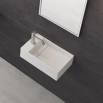 Kubo 50SR - 50x30, Sink on the right, Mathvid SolidTec®