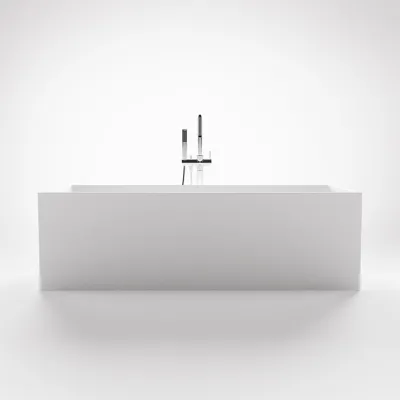 Frozen Tub 180 - Bathtub 180x76, Solid Matt White SolidTec®