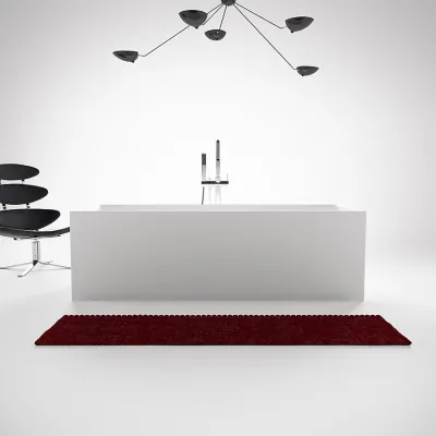 Frozen Tub 180 - Bathtub 180x76, Solid Matt White SolidTec®