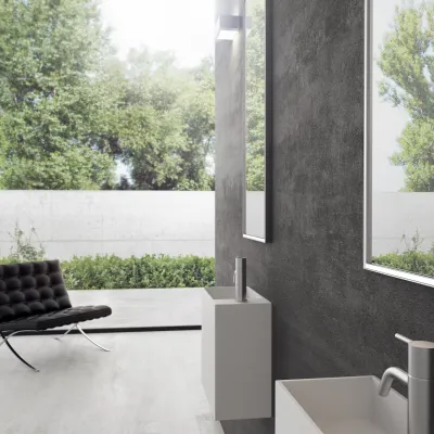 Block 40L - 40x20 cm, Sink on the left Matt White SolidTec®