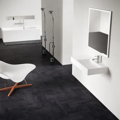 Kubo 90R - 90x40, Solid Matt White SolidTec®
