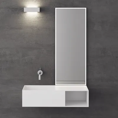 Boxo 80L - 80x35, Sink on the left, Mathvid SolidTec®
