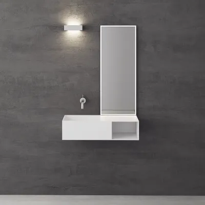 Boxo 80L - 80x35, Sink on the left, Mathvid SolidTec®