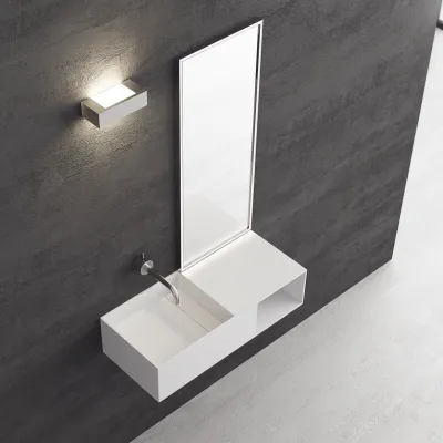 Boxo 80L - 80x35, Sink on the left, Mathvid SolidTec®