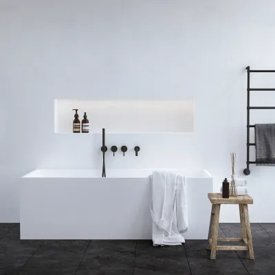 Frozen Tub 170 - Bathtub 170x72, Solid Matt WhiteSolidTec®