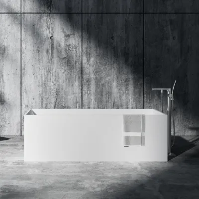 Frozen Tub 170 - Bathtub 170x72, Solid Matt WhiteSolidTec®