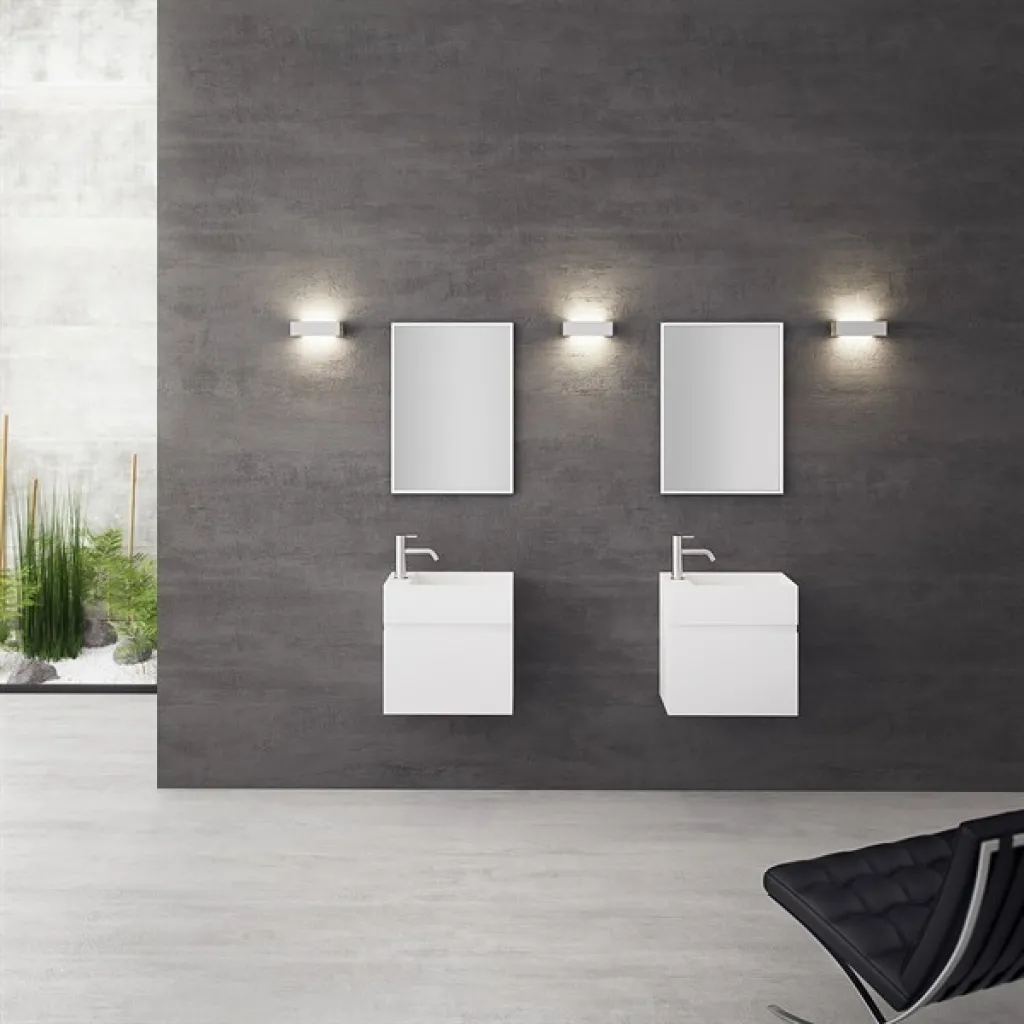 Compact 04R - Laundry cabinet 50x30, Matt White SolidTec®