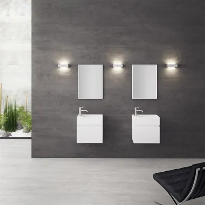 Compact 04R - Laundry cabinet 50x30, Matt White SolidTec®