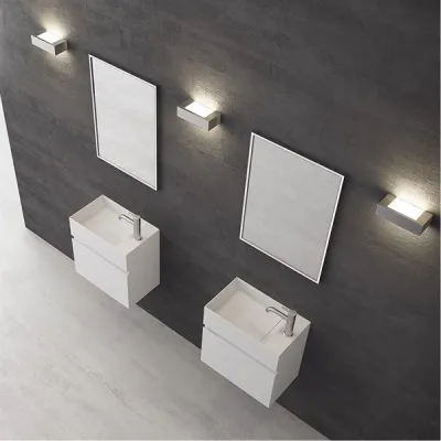 Compact 04L - Laundry cabinet 50x30, Matt White SolidTec®