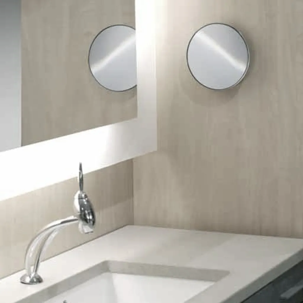 Magnifying spejl - with suction cup, Ø155 mm 99303x3cr