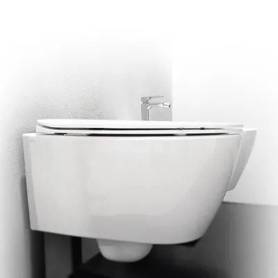 Spazio LFT18 - Wall-hung toilet, White