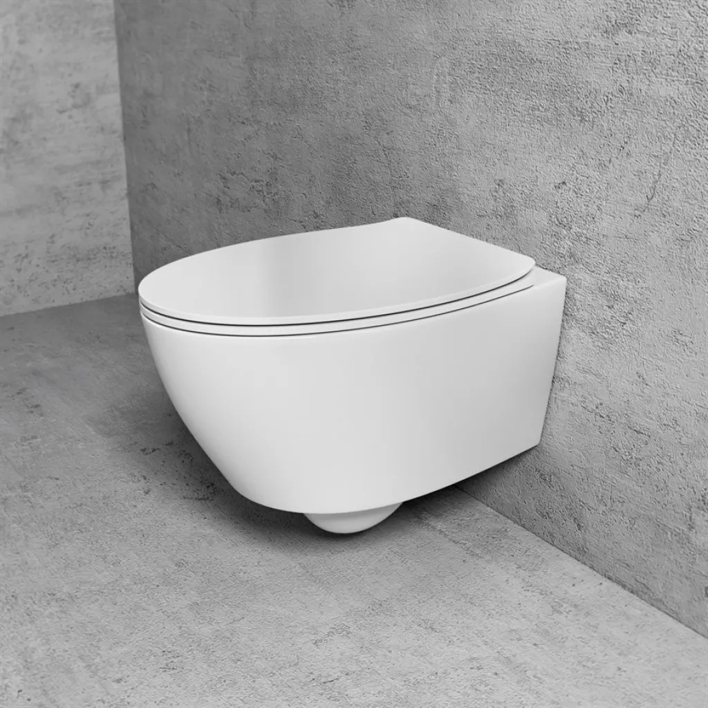 Spazio LFT18 - Wall-hung toilet, White