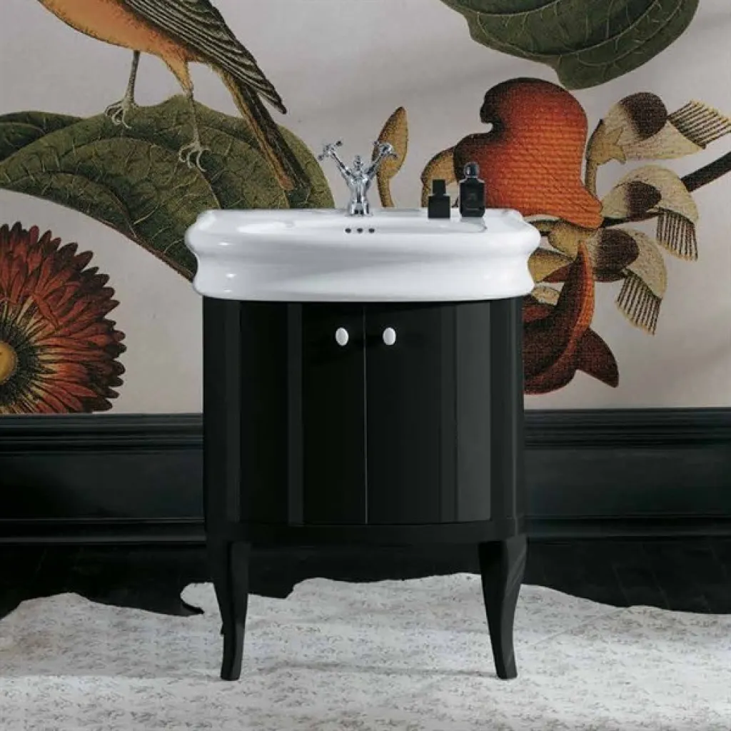Old England Lante LA10 70x54 cm., m/1 hanehul - 70x54 cm., w/1 tap hole, White porcelain sink