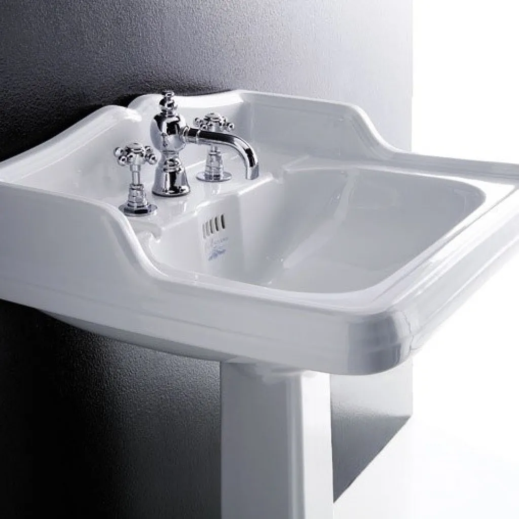 Old England OEA-824 - 68x54 cm. White Porcelain sink w/1 tap hole