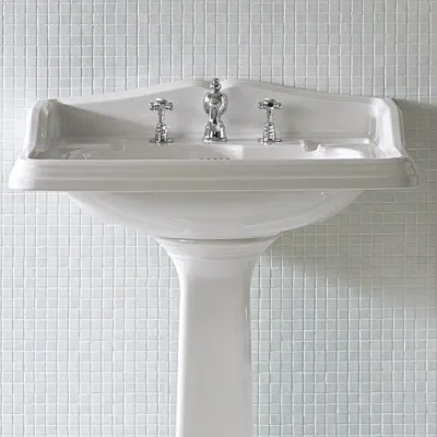 Old England OEA-834 - 73x54 cm., White Porcelain Sink w/1 tap hole