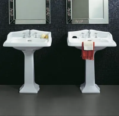 Old England OEA-834 - 73x54 cm., White Porcelain Sink w/1 tap hole