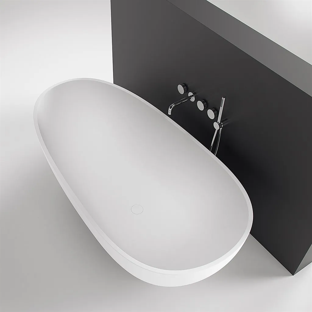 The Egg 181 - Bathtub 181x93, Solid Matt White SolidTec®