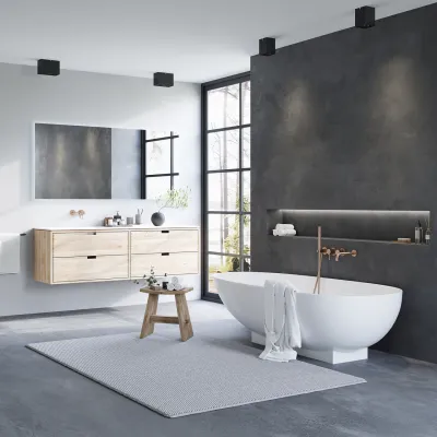 The Egg 181 - Bathtub 181x93, Solid Matt White SolidTec®