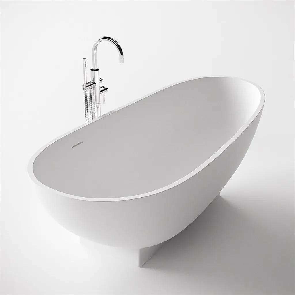 Boheme 182 - Bathtub 182x82, Solid Matt White SolidTec®