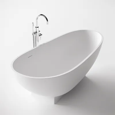 Boheme 182 - Bathtub 182x82, Solid Matt White SolidTec®