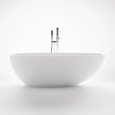 Boheme XL 170 - Bathtub 170x88, Solid Matt White SolidTec®