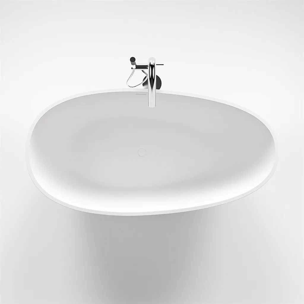 Boheme XL 170 - Bathtub 170x88, Solid Matt White SolidTec®