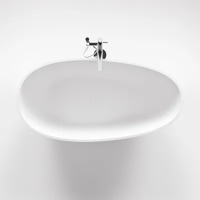 Boheme XL 170 - Bathtub 170x88, Solid Matt White SolidTec®