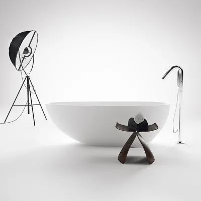 Boheme XL 170 - Bathtub 170x88, Solid Matt White SolidTec®
